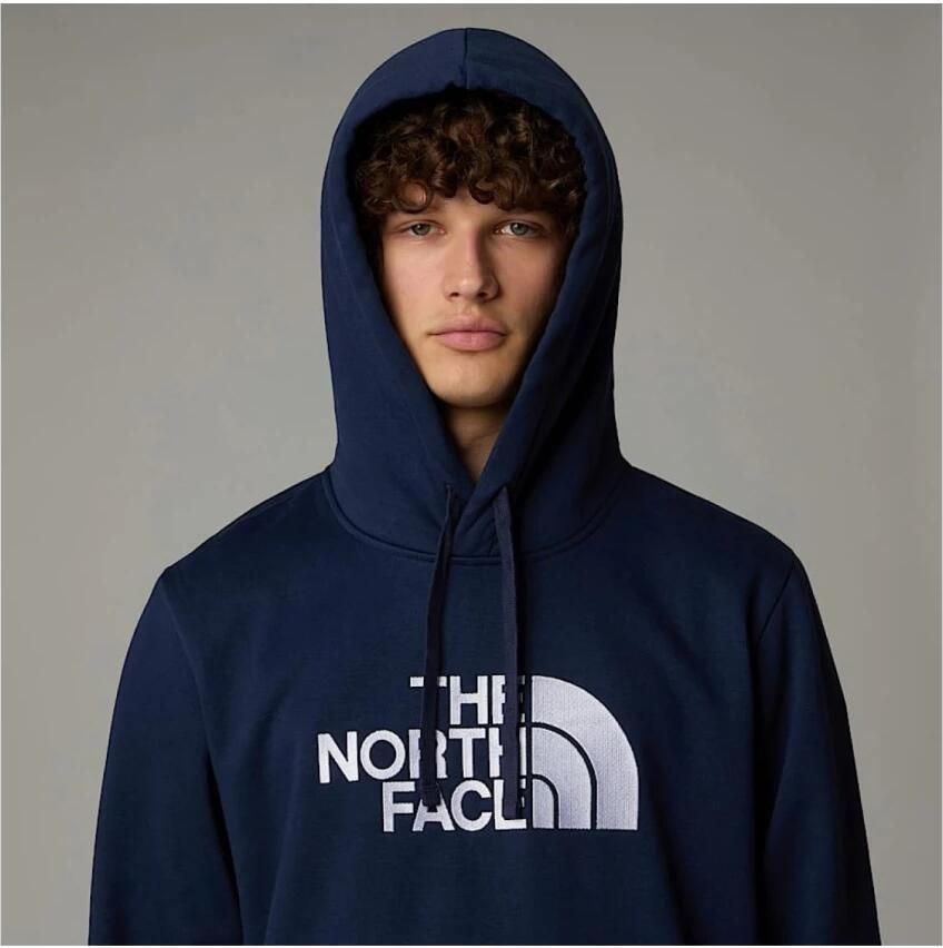 The North Face Geborduurde logo hoodie Blauw Blue Heren