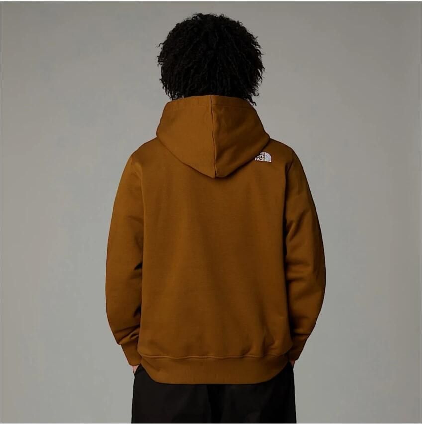 The North Face Geborduurde logo hoodie Bruin Brown Heren