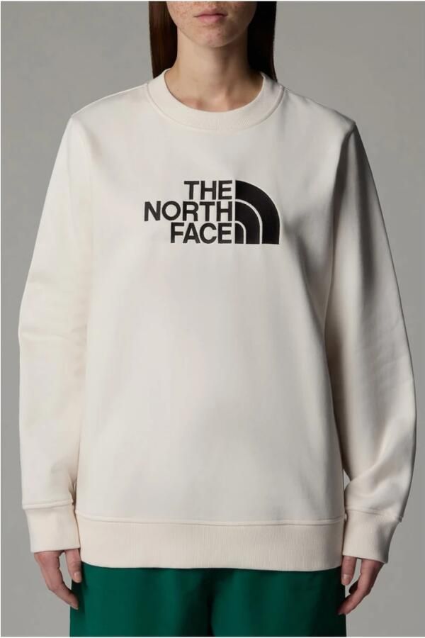 The North Face Geborduurde Logo Sweater White Heren - Foto 2