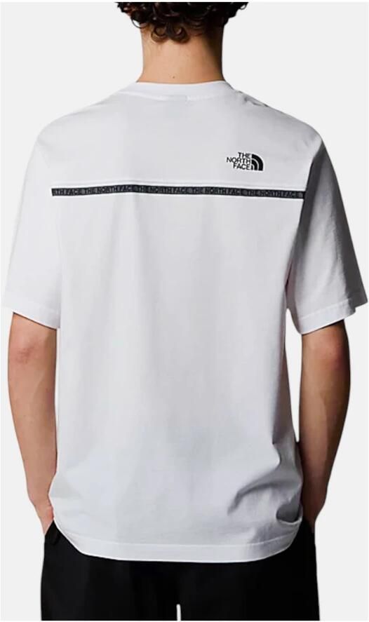 The North Face Witte Zumu Jacquard Geribbelde Kraag T-shirt White Heren - Foto 2
