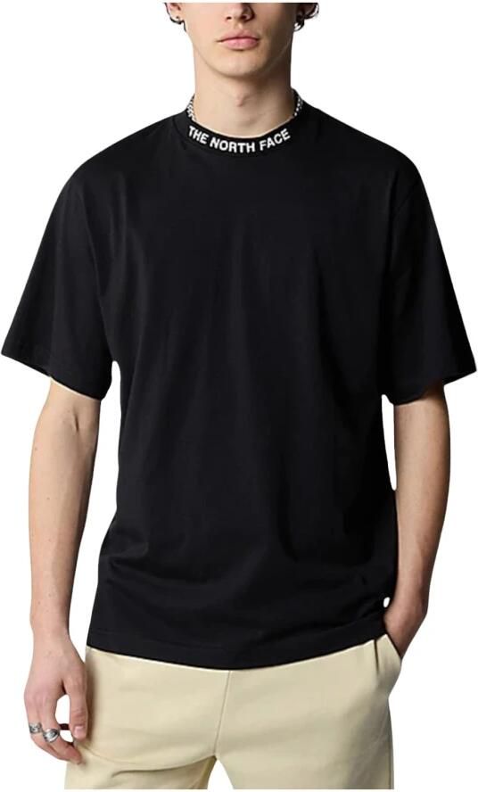 The North Face Geribbelde ronde hals T-shirt met logo Black Heren - Foto 3