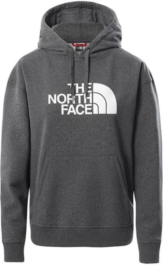 The North Face Gezellige Hoodie Grijs Capuchon Bedrukt Logo Gray Heren