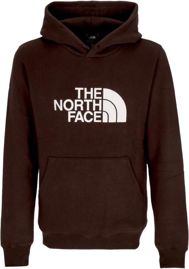 The North Face Kolenbruine hoodie met kangoeroezak Brown Heren