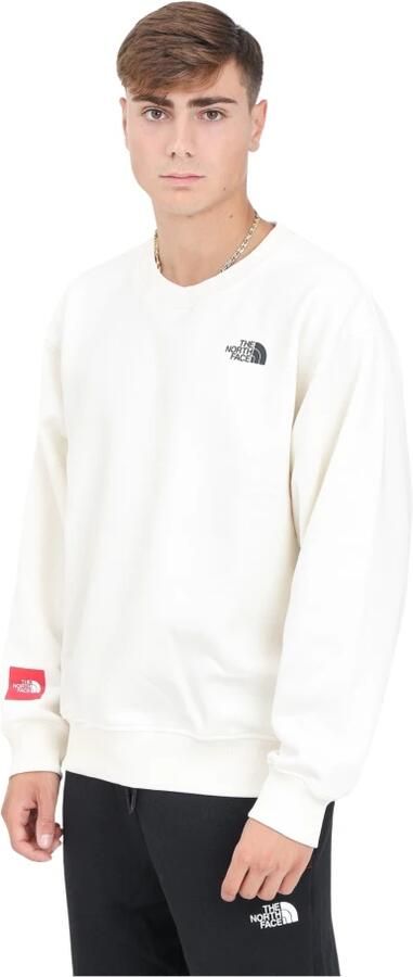 The North Face Oversized Witte Crewneck Sweater White Heren - Foto 3