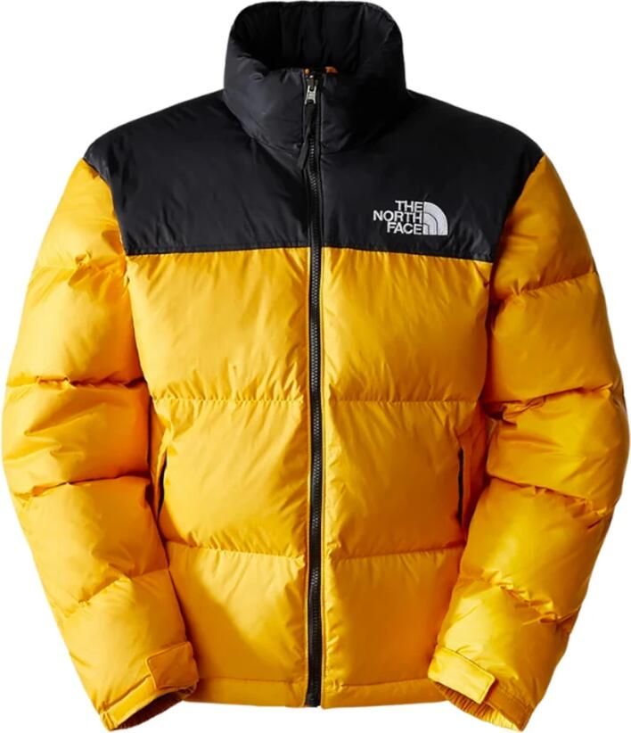 The North Face Retro Nuptse Jas in Summit Gold Zwart Yellow Heren - Foto 6