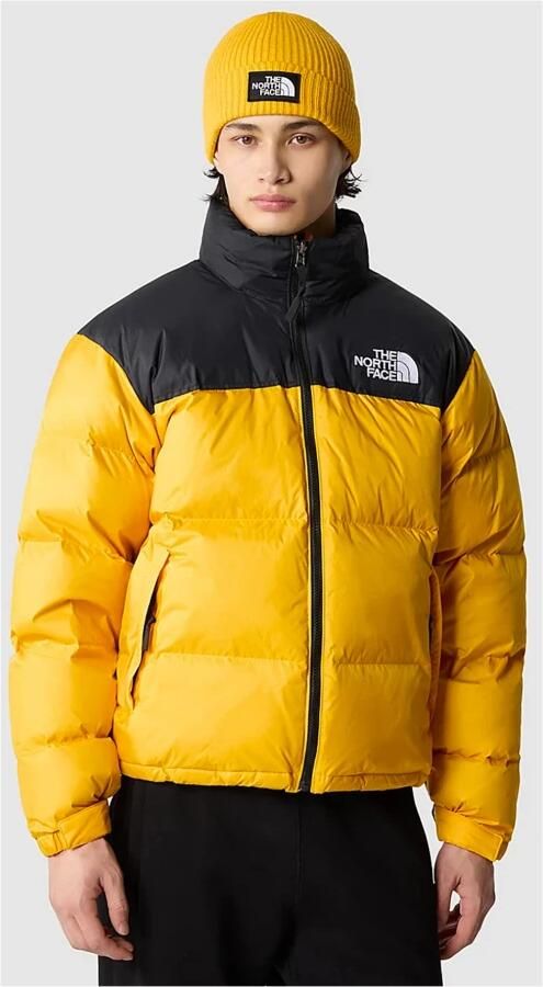 The North Face Retro Nuptse Jas in Summit Gold Zwart Yellow Heren - Foto 7