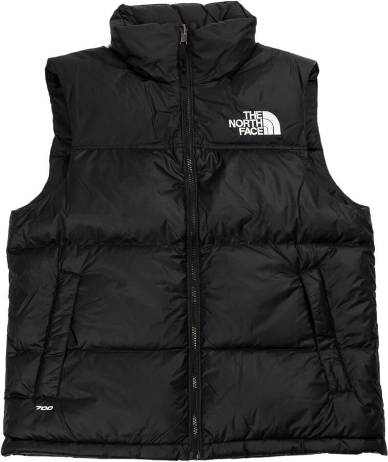 The North Face Zwarte ritsjas met opbergbare capuchon Black Heren
