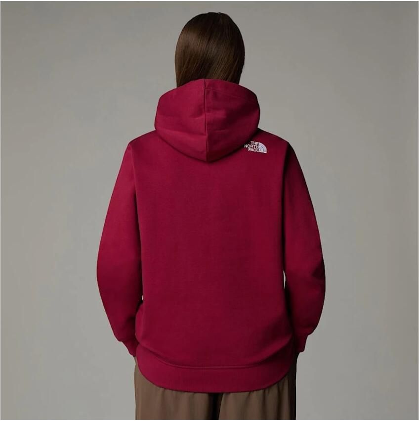The North Face Rode Logo Hoodie Red Dames