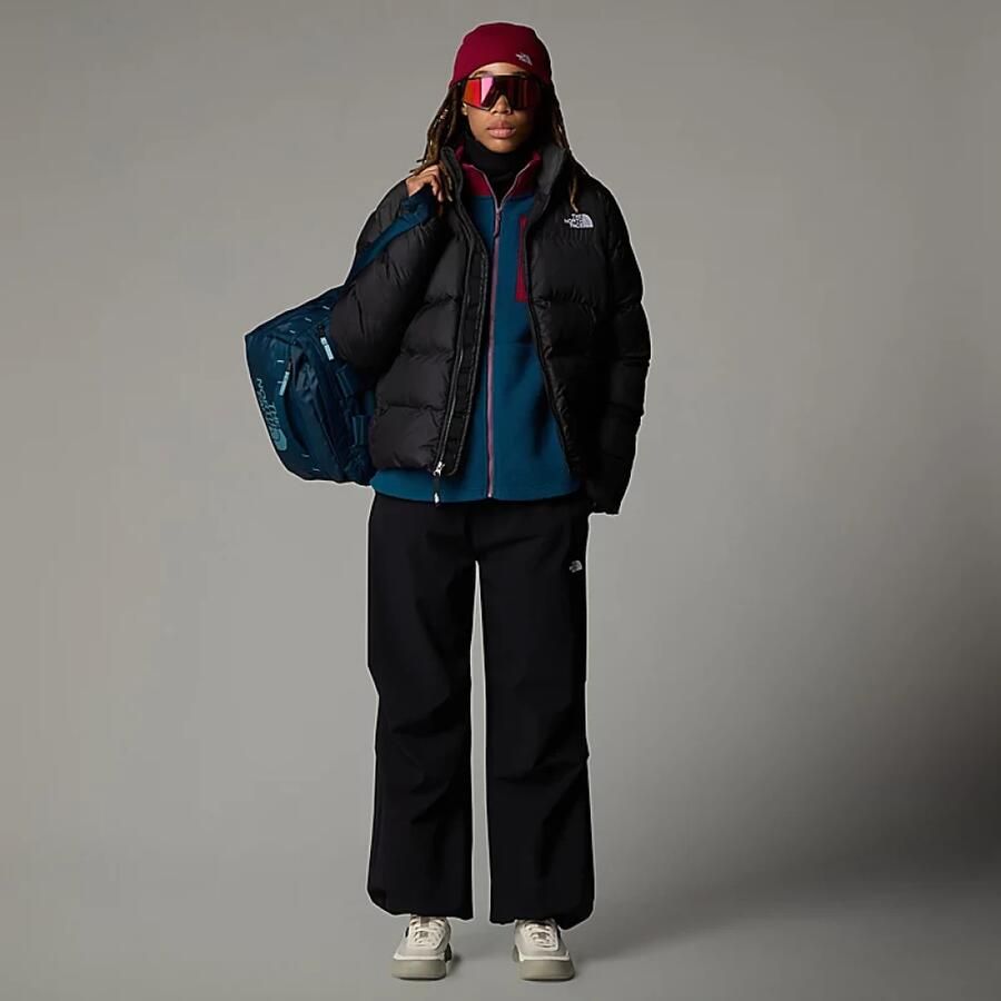The North Face Zwarte Gewatteerde Puffer Jas met Hoge Kraag Black Dames - Foto 2