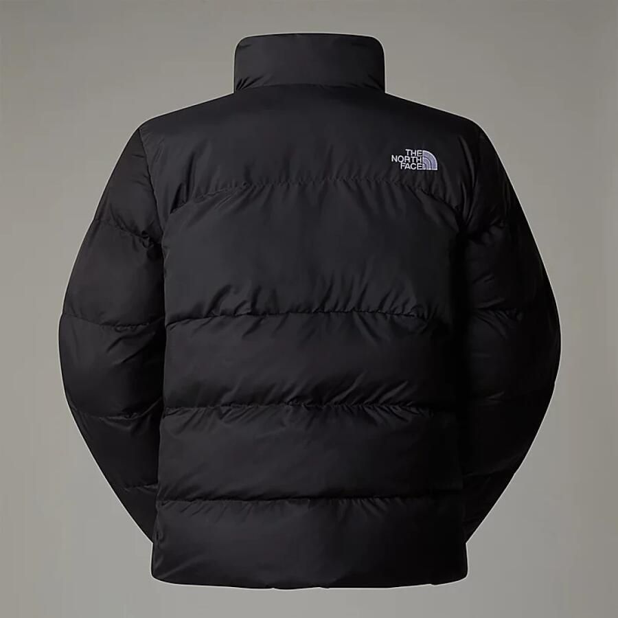 The North Face Zwarte Gewatteerde Puffer Jas met Hoge Kraag Black Dames - Foto 4