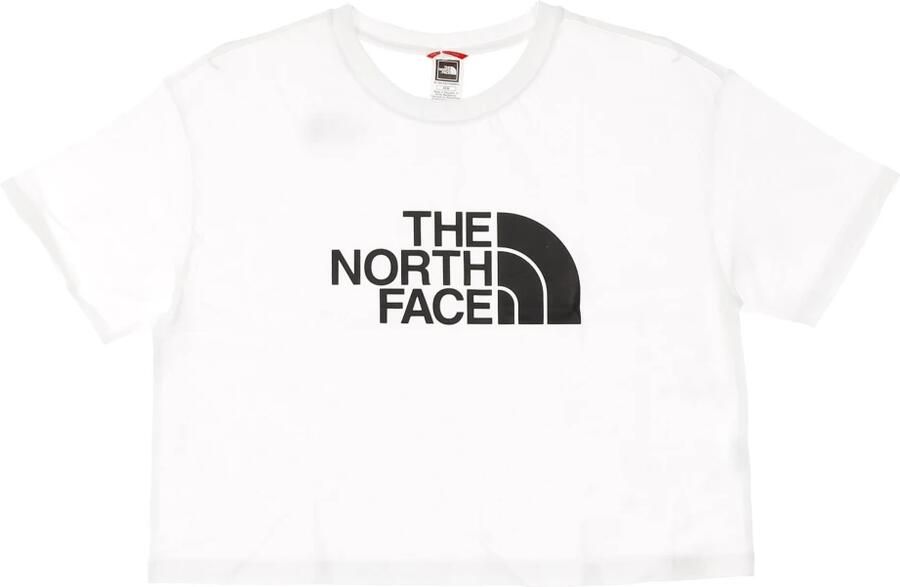 The North Face Logo Print Boxy-Fit Cropped Tee White Dames - Foto 5