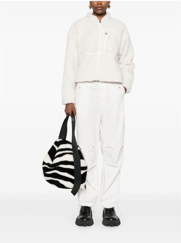 The North Face Witte Fleece Rits Jas White - Foto 3