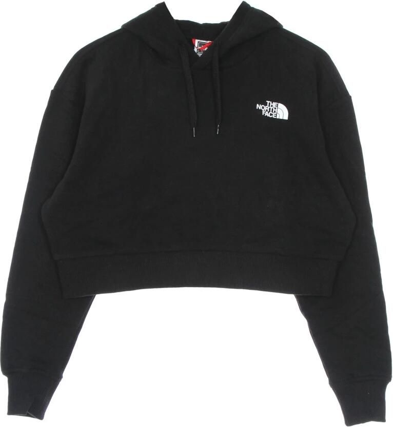 The North Face Logo print bijgesneden sweatshirt met capuchon Zwart Dames - Foto 3