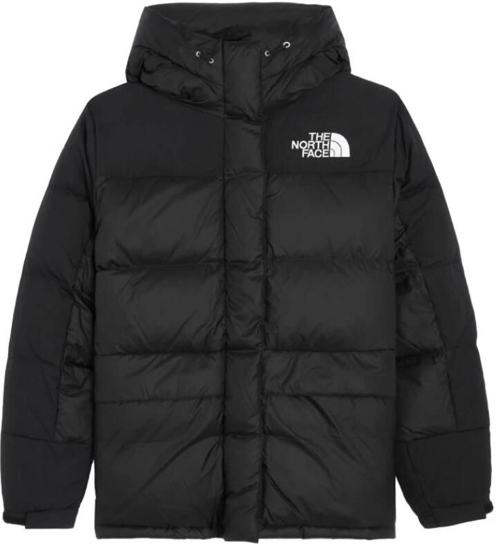 The North Face Logo Geborduurde Gewatteerde Parka Jas Black Dames - Foto 3