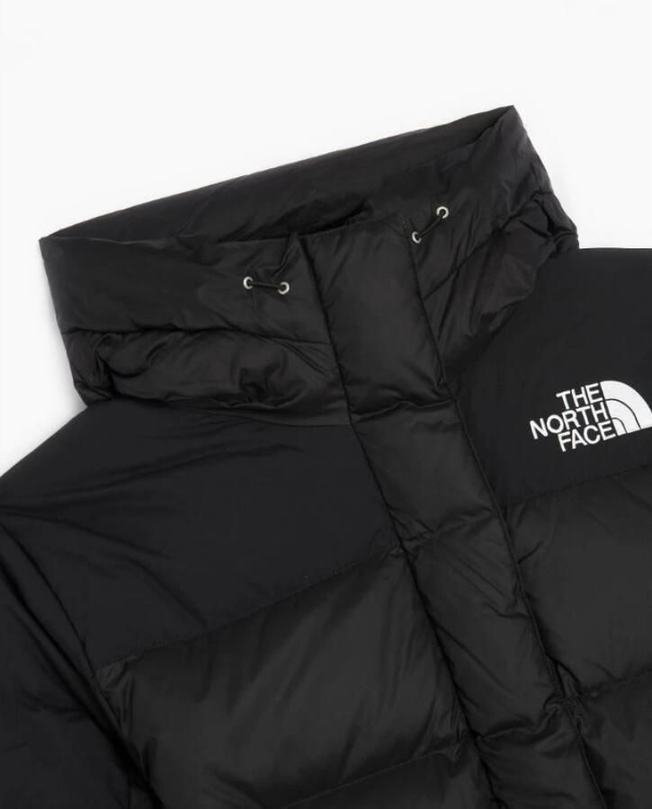 The North Face Logo Geborduurde Gewatteerde Parka Jas Black Dames - Foto 2