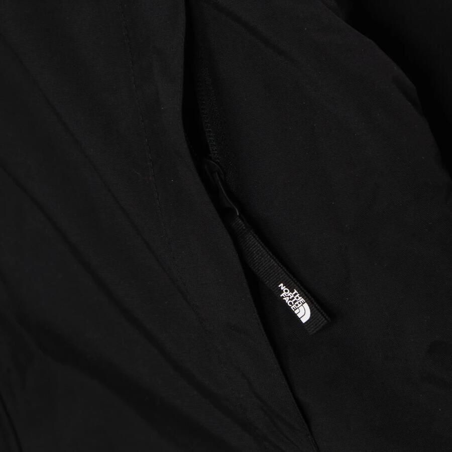 The North Face Zwarte Waterdichte Lange Jas met Bontkraag Black Heren