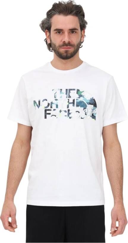 The North Face Theorth Face T-shirts and Polos White Wit Heren