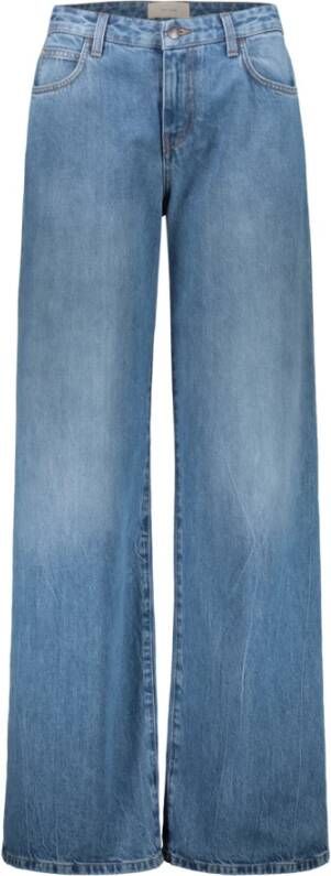 The Row Wide Trousers Blauw Dames