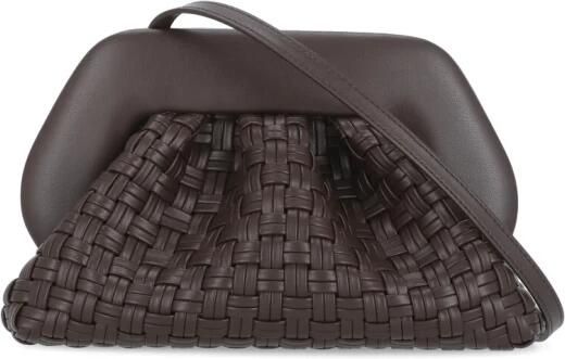 THEMOIRè Bruine Schoudertas met Geweven Details Brown Dames
