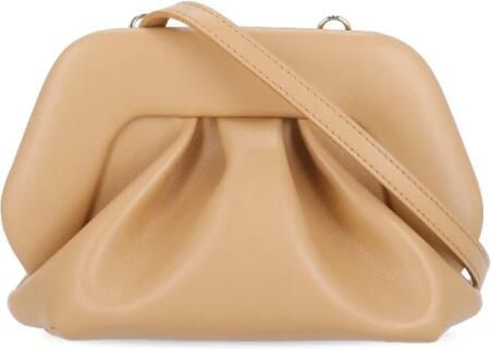 Themoirè Clutches Brown Vegan Leather Gea Vegan Clutch Bag in bruin