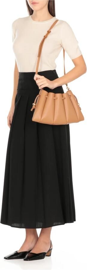 Themoirè Hobo bags Brown Vegan Leather Dafne Bottalato Shoulder Bag in bruin - Foto 6