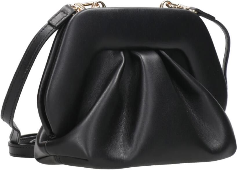 Themoirè Clutches Black Synth Leather Gea Vegan Pochette in zwart - Foto 5