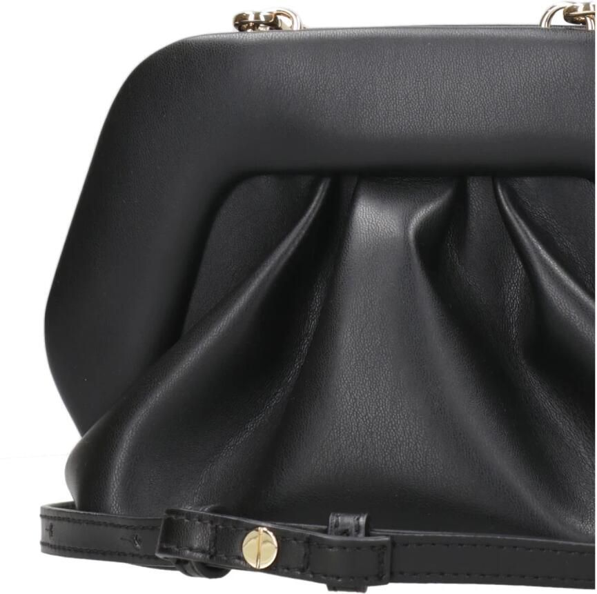 Themoirè Clutches Black Synth Leather Gea Vegan Pochette in zwart - Foto 2