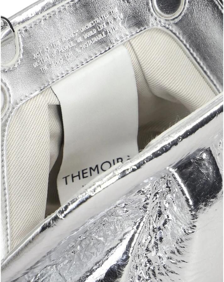 THEMOIRè Zilveren Schoudertas met Geplooide Details Gray Dames - Foto 2