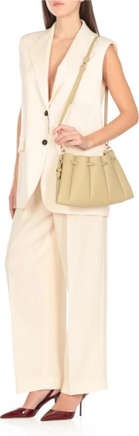 Themoirè Hobo bags Green Vegan Leather Dafne Bottalato Shoulder Bag in groen - Foto 5