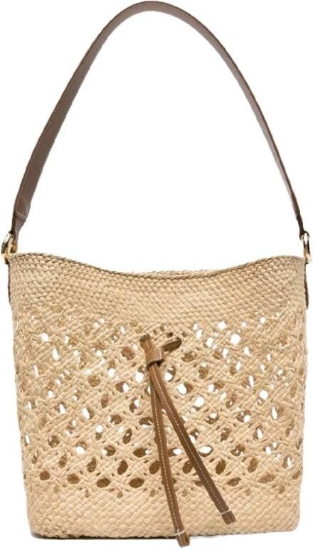 THEMOIRè Natuurlijke Straw Clutch Tas Beige Dames