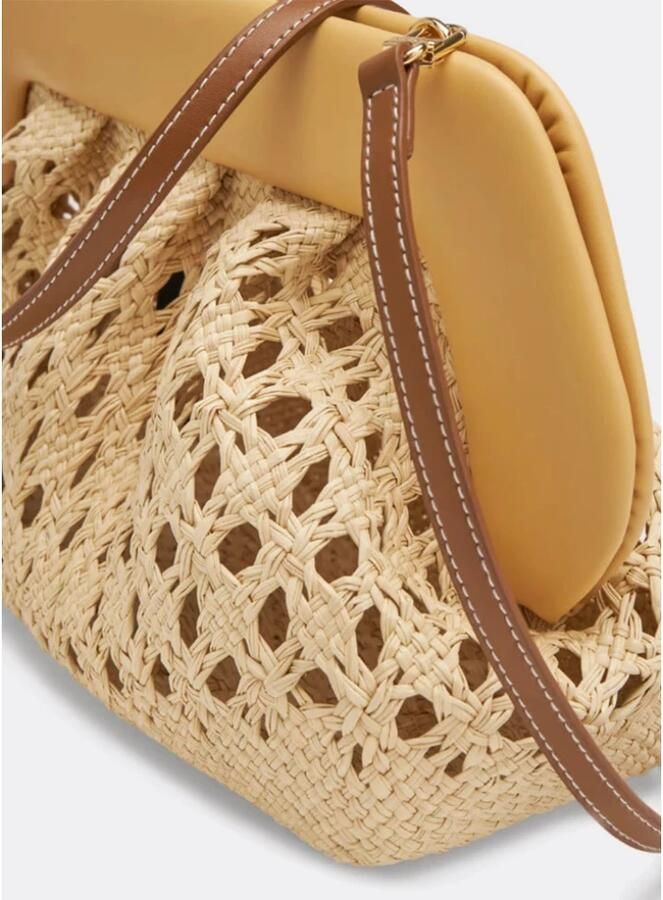 THEMOIRè Natuurlijke Stro Clutch Tas Beige Dames - Foto 2