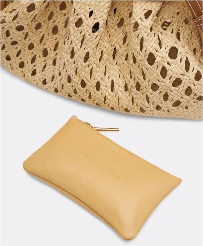 THEMOIRè Natuurlijke Stro Clutch Tas Beige Dames - Foto 4