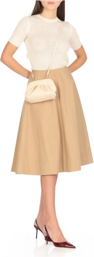 THEMOIRè Natuurlijke Synthetisch Leren Pochette Tas Beige Dames - Foto 6