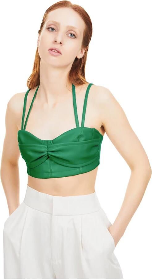 THEMOIRè Sleeveless Tops Green Dames