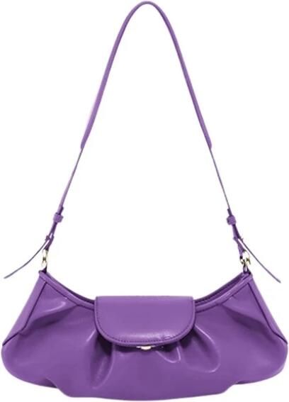 THEMOIRè Vegan Stof Druif Clutch Tas Purple Dames