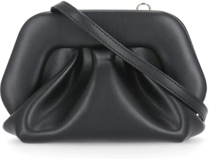 Themoirè Clutches Black Synth Leather Gea Vegan Pochette in zwart - Foto 6