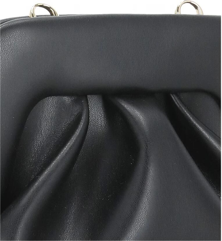 Themoirè Clutches Black Synth Leather Gea Vegan Pochette in zwart - Foto 4