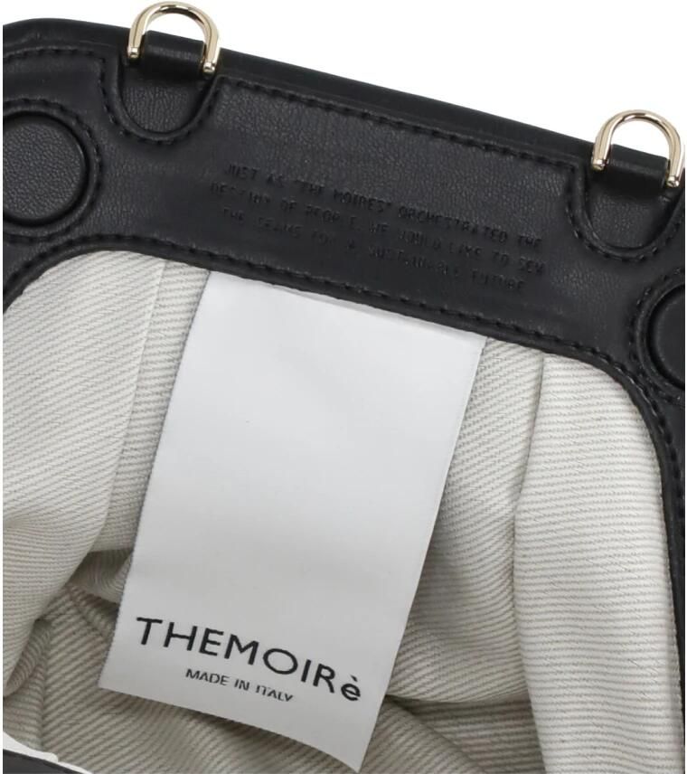 Themoirè Clutches Black Synth Leather Gea Vegan Pochette in zwart - Foto 3