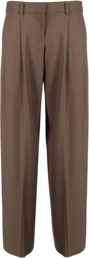 Theory Bruine Wijde Broek Bruin Dames