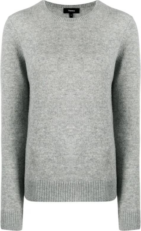 Theory Round-neck Knitwear Grijs Dames