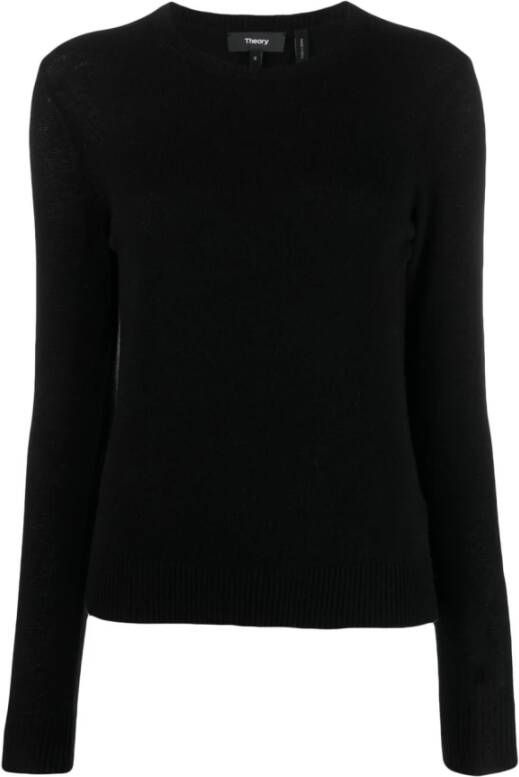 Theory Round-neck Knitwear Zwart Dames