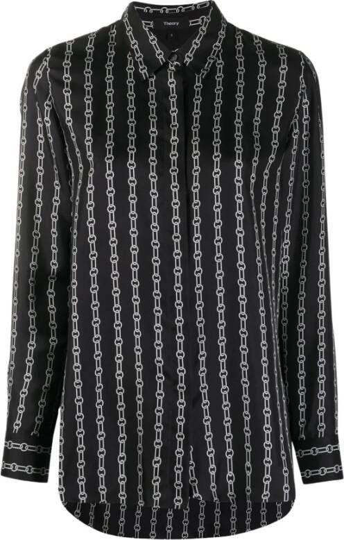 Theory Shirt Zwart Dames