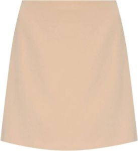 Theory Skirt with stitching details Beige Dames