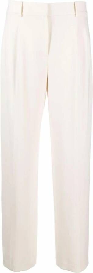 Theory Straight Trousers Beige Dames