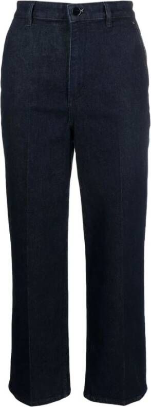 Theory Trousers Blue Blauw Dames