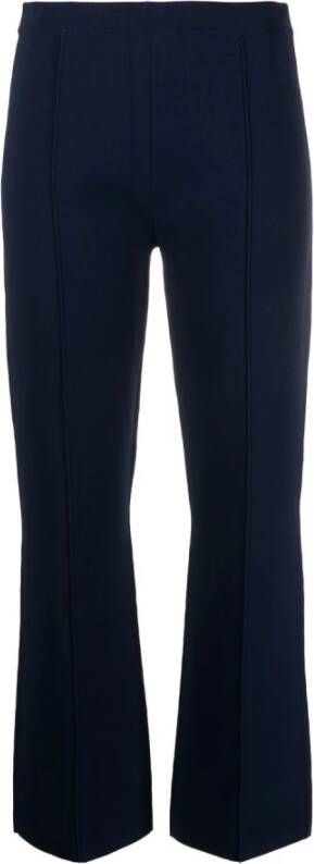 Theory Trousers Blue Blauw Dames