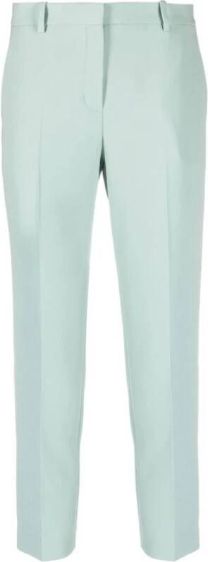 Theory Trousers Green Groen Dames
