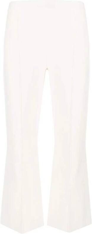 Theory Witte Cropped Broek White Dames