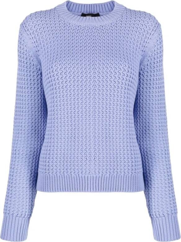 Theory Women Clothing Sweatshirts Blue Ss23 Blauw Dames