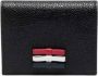 Thom Browne 3-Bow Double Card Holder IN Pebble Grain Leather L10 H8 Zwart Dames - Thumbnail 1